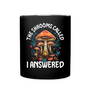 Champignon Cueillette Mycologie Champignons Chasse aux morilles - Mug uni - noir - Devant