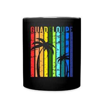 Guadeloupe Caribbean Island Vacation Idea - Full Colour Mug - black - Front