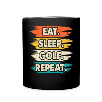 Golf Golfeur - Mug uni - noir - Devant
