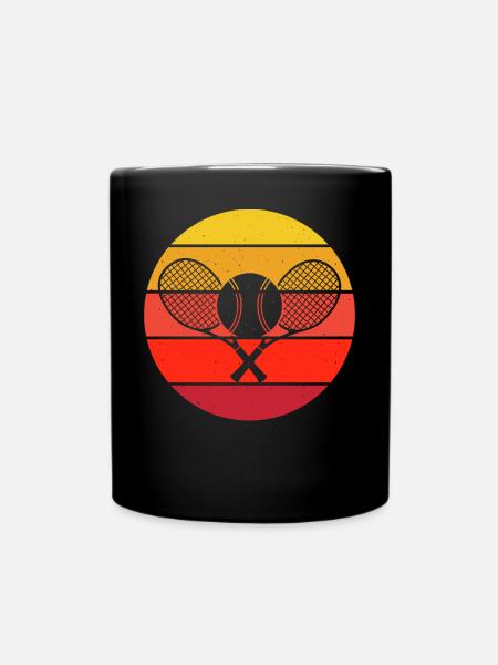 Tennis - Tasse einfarbig - Schwarz