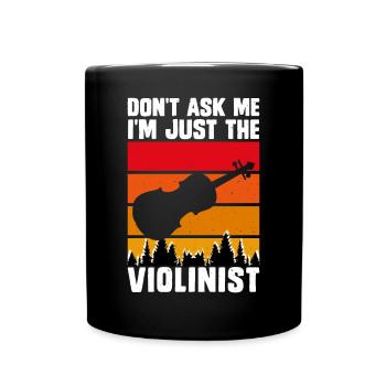 Violoniste violoniste - Mug uni - noir - Devant