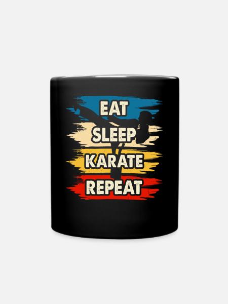 Karate - Tasse einfarbig - Schwarz