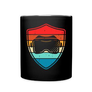 VR Virtuel Reality - Tasse einfarbig - Schwarz - Vorne