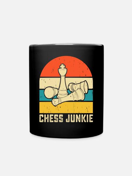 Schach - Tasse einfarbig - Schwarz