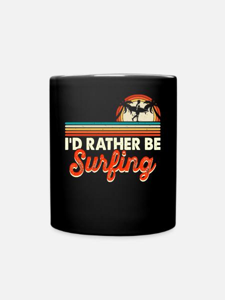 Surfer Surf - Mug uni - noir