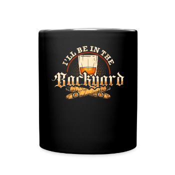 Bourbon Cigars Whisky Cigars Lounge Lovers - Full Colour Mug - black - Front
