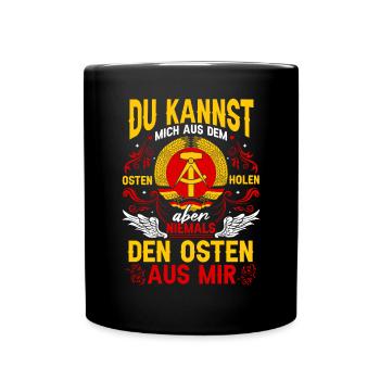 Osten Ostalgie Ostdeutschland DDR Sachsen - Tasse einfarbig - Schwarz - Vorne