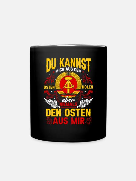 Osten Ostalgie Ostdeutschland DDR Sachsen - Tasse einfarbig - Schwarz
