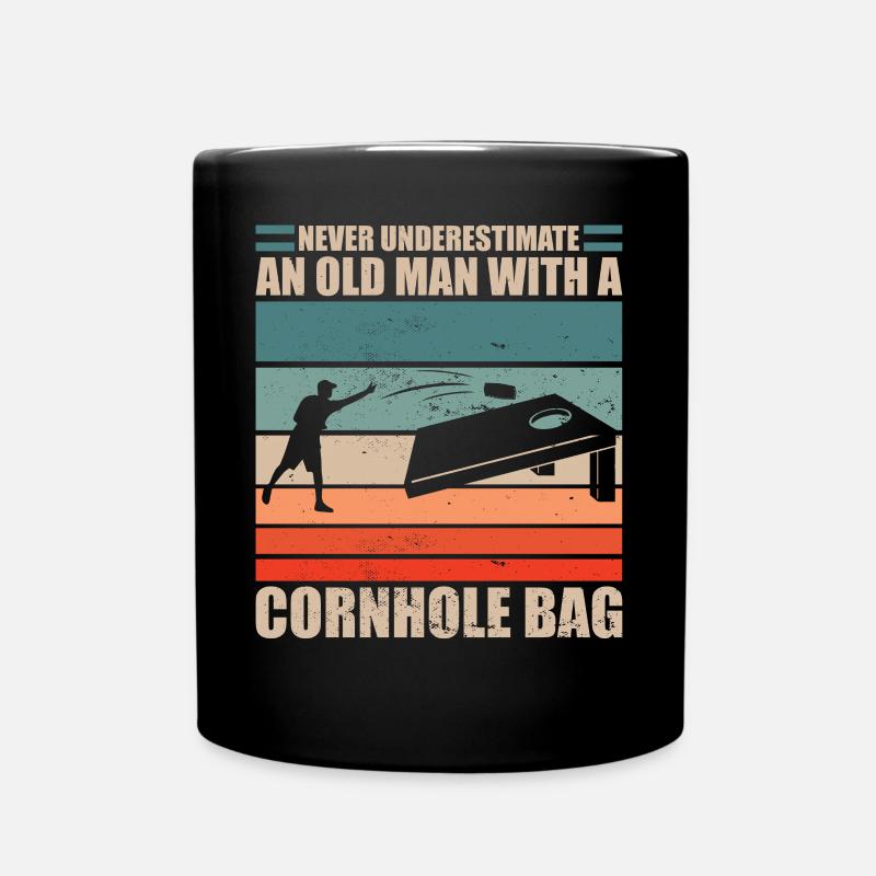 Cornhole Spiel Cornhole Spruch - Tasse einfarbig - Schwarz