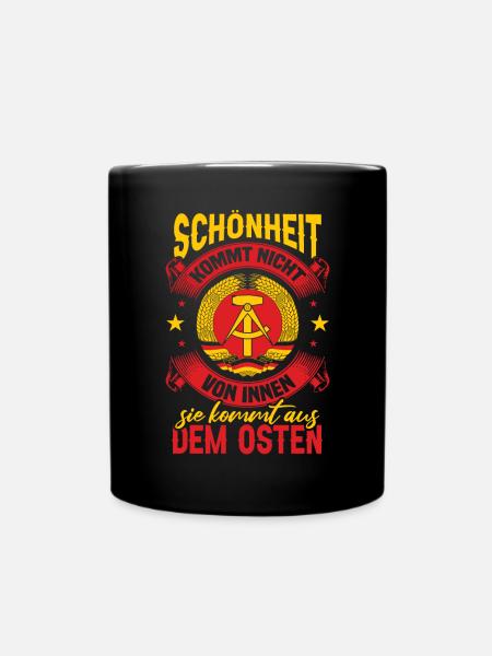 Schönheit Kommt Aus Dem Osten - Tasse einfarbig - Schwarz