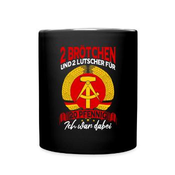 DDR Osten Ostdeutschland Ostalgie - Tasse einfarbig - Schwarz - Vorne