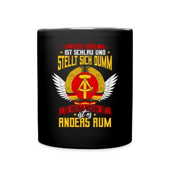 Ostossi Heimat Ostalgie Osten - Tasse einfarbig - Schwarz - Vorne
