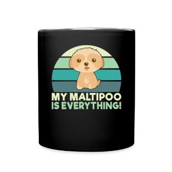 Cadeaux Maltipoo - Mug uni - noir - Devant