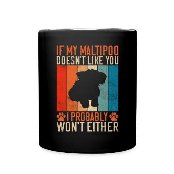 Cadeaux Maltipoo - Mug uni - noir - Devant