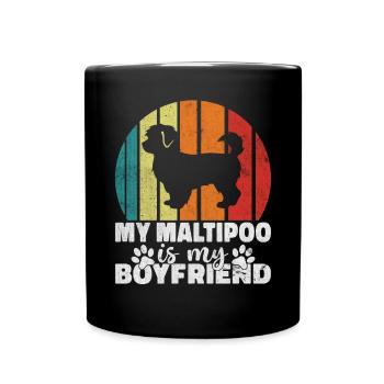 Maltipoo Gifts - Tasse einfarbig - Schwarz - Vorne