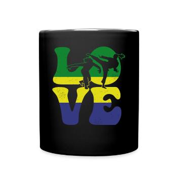 Capoeira Arts Martiaux AMOUR - Mug uni - noir - Devant