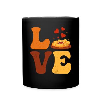 Nuggets de poulet Nug Nuggets LOVE - Mug uni - noir - Devant