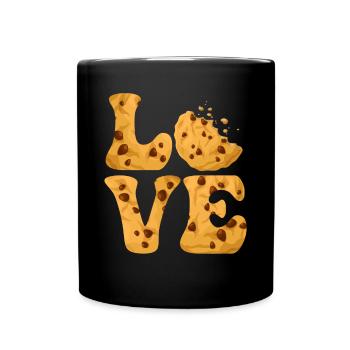 Biscuit aux pépites de chocolat Revendeurs de pépites de chocolat LOVE - Mug uni - noir - Devant