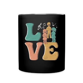 Choir Singer LOVE - Full Colour Mug - black - Front