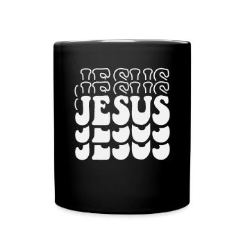 Jesus - Inspirational Christian Design - Full Colour Mug - black - Front