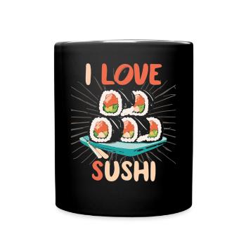 Sushi Dreams - Célébrez votre amour pour les sushis - Mug uni - noir - Devant