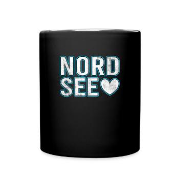 Nordsee - Tasse einfarbig - Schwarz - Vorne