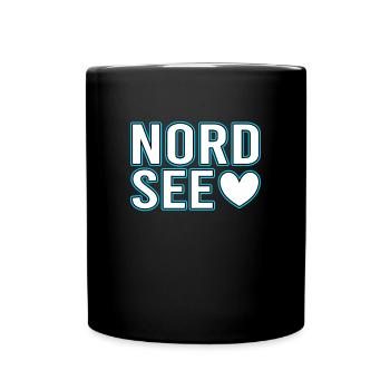 Nordsee - Tasse einfarbig - Schwarz - Vorne
