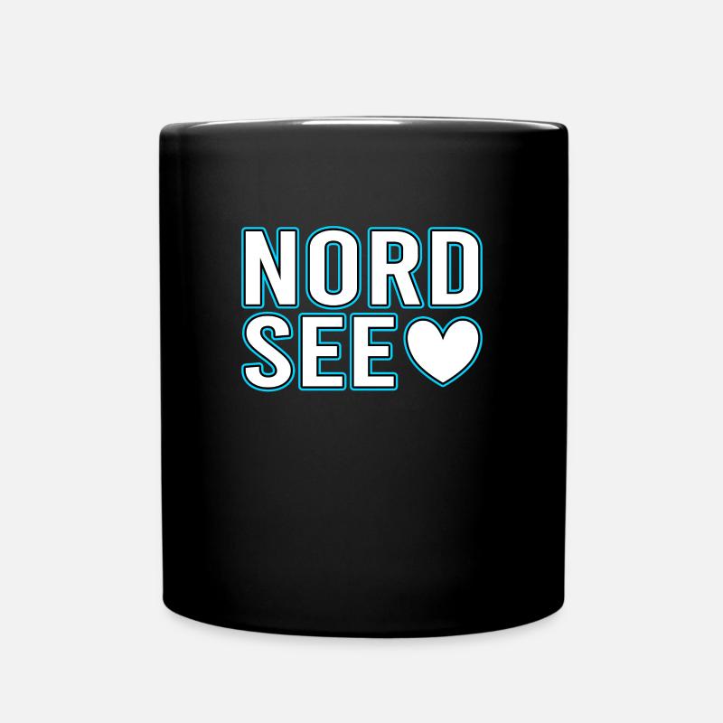 Nordsee - Tasse einfarbig - Schwarz
