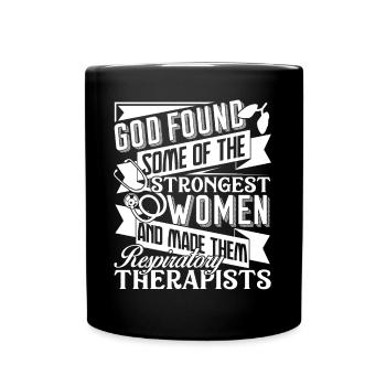 Respiratory Therapist Respiratory Therapist Women - Full Colour Mug - black - Front