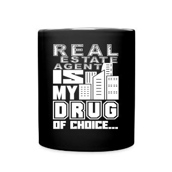 Real Estate Agent Real Estate Agent Choice - Full Colour Mug - black - Front
