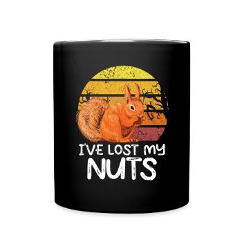 I 've lost my nuts - Tasse einfarbig - Schwarz - Vorne