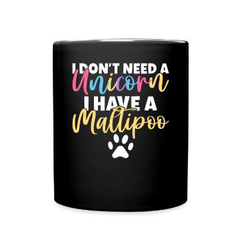 Cadeaux Maltipoo - Mug uni - noir - Devant