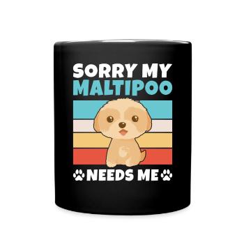 Cadeaux Maltipoo - Mug uni - noir - Devant
