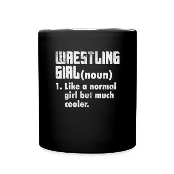 Wrestling - Tasse einfarbig - Schwarz - Vorne