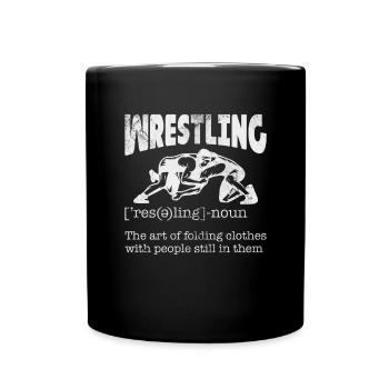 Wrestling - Tasse einfarbig - Schwarz - Vorne