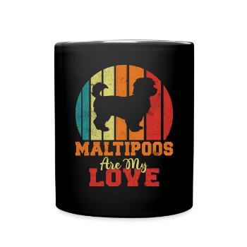Cadeaux Maltipoo - Mug uni - noir - Devant