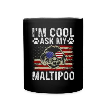 Cadeaux Maltipoo - Mug uni - noir - Devant