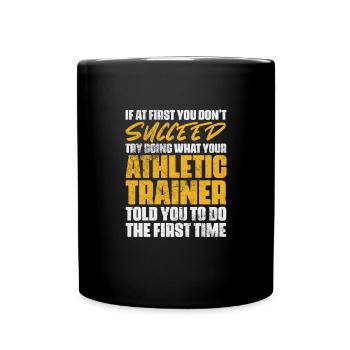 Sportmediziner Sportmedizin Athletiktrainer - Tasse einfarbig - Schwarz - Vorne