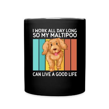 Cadeaux Maltipoo - Mug uni - noir - Devant