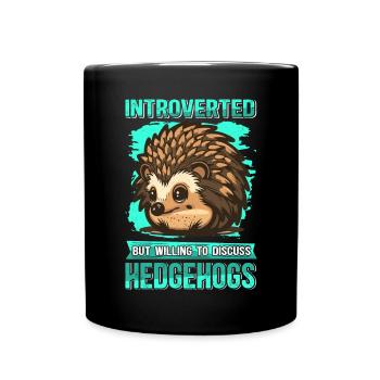 Hérisson Hérisson Amoureux Mignon Hérisson Cadeau - Mug uni - noir - Devant
