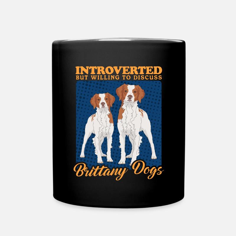 Brittany Epagneul Breton Vorstehhund Geschenk - Tasse einfarbig - Schwarz