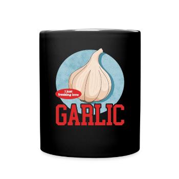 Garlic Garlic Flavor Gift - Full Colour Mug - black - Front