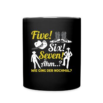 Line Dance Countrymusik Cowboystiefel - Tasse einfarbig - Schwarz - Vorne