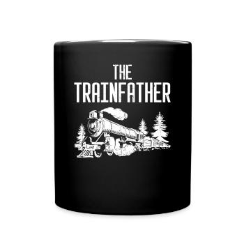 Der Zugvater - Tasse einfarbig - Schwarz - Vorne