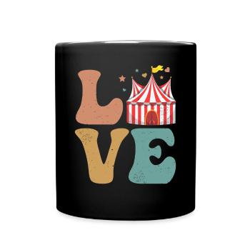 Cirque Carnaval AMOUR - Mug uni - noir - Devant