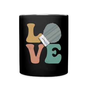 Concrete Paver Cement Mixer - Full Colour Mug - black - Front