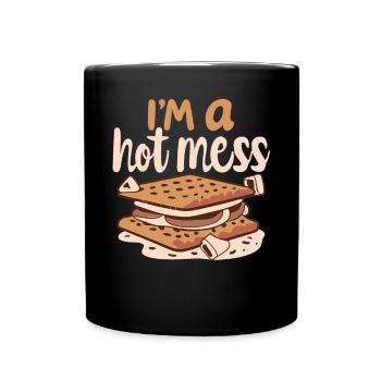 Campfire Indulgence - Pour les amateurs de SMORES - Mug uni - noir - Devant