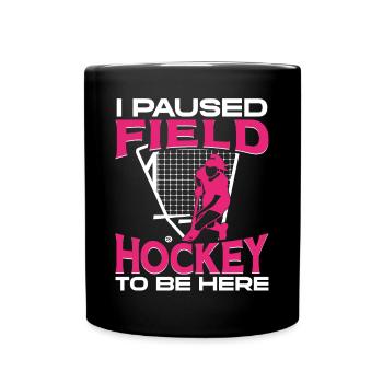 Hockey sur gazon I Hockey sur gazon en pause - Mug uni - noir - Devant