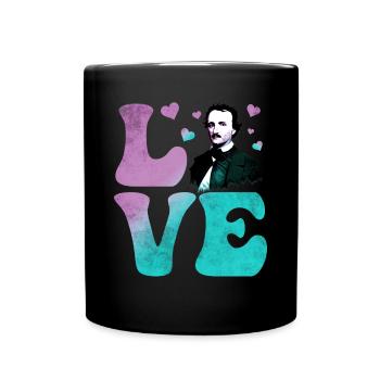 Edgar Allan Poe English Literature LOVE - Full Colour Mug - black - Front