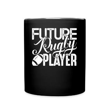 Rugby Future Rugby Player - Full Colour Mug - black - Front